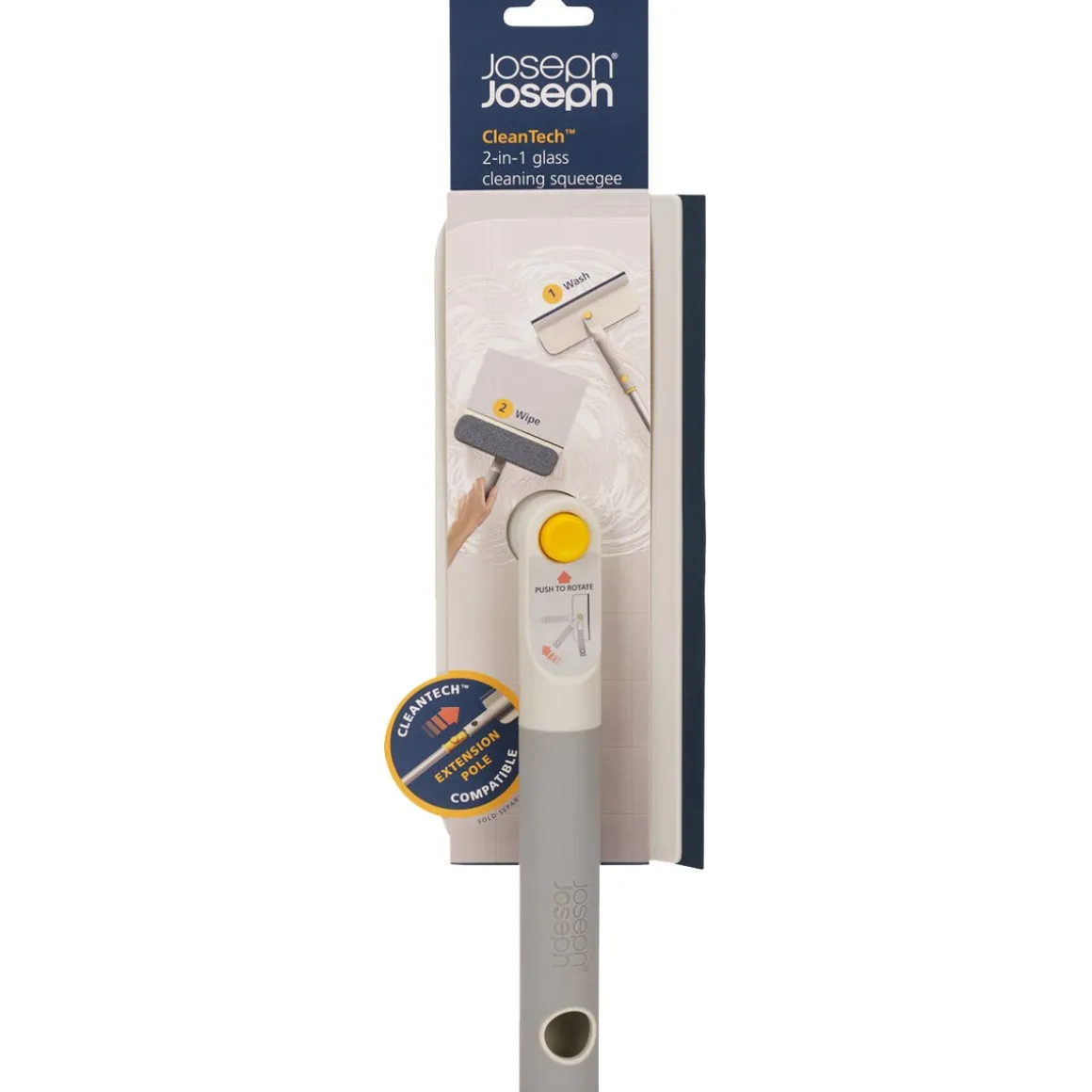 Joseph Joseph CleanTech 2-i-1 fönsterskrapa, 36 cm