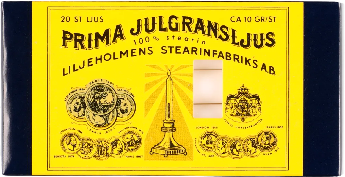 Julgransljus stearin 20-pack, Liljeholmen
