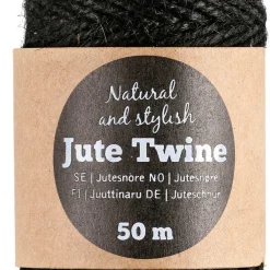 Jutesnöre färgat 50 meter