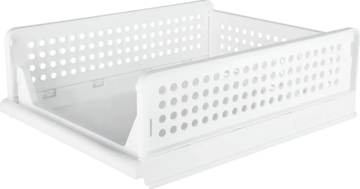 Klappbox med öppen front, vit