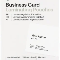 Lamineringsfickor för visitkort Exibel