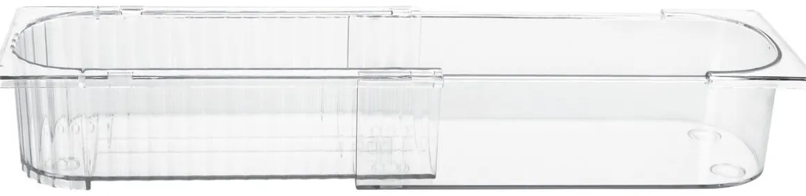 Lådinsats justerbar, transparent