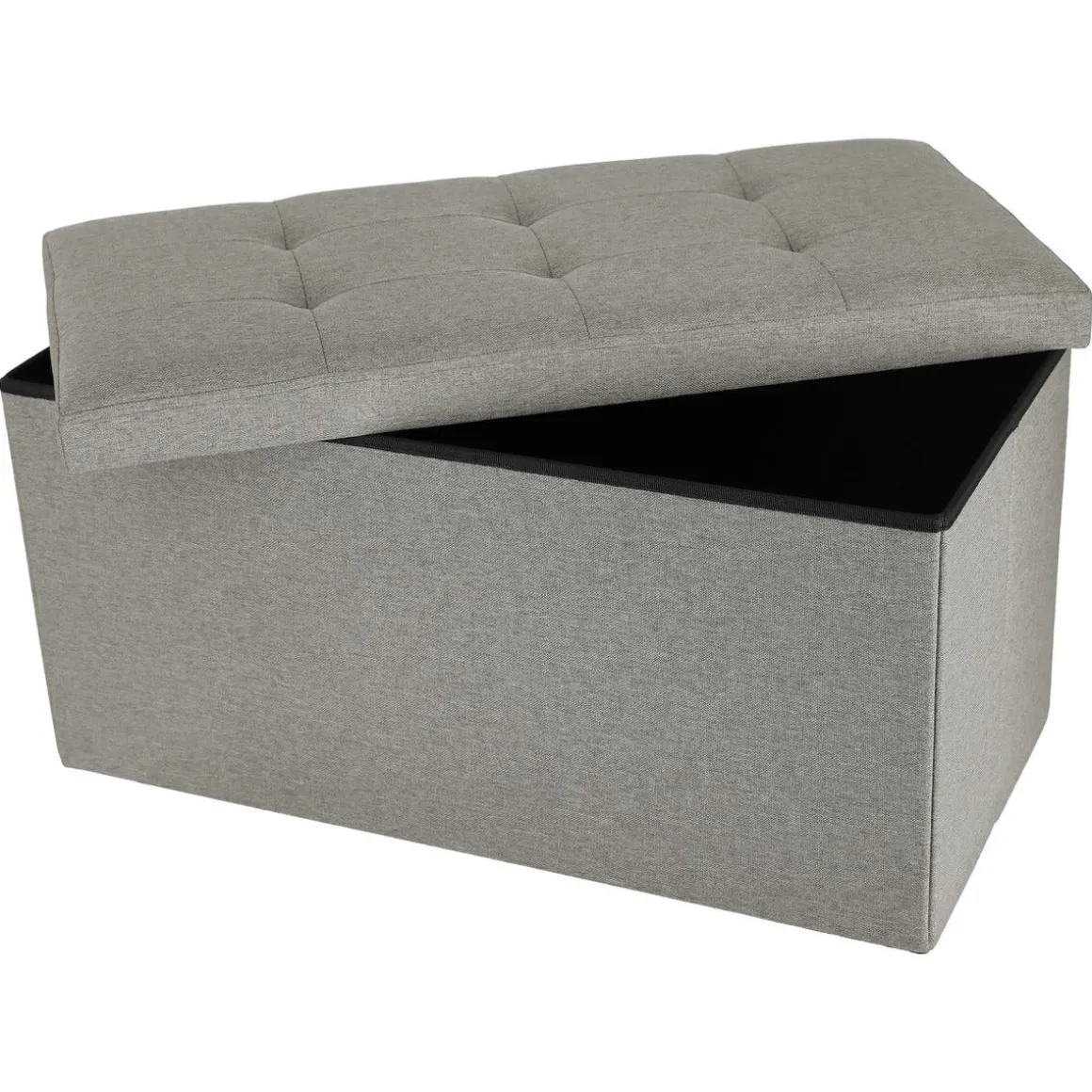 Låg sittbänk med förvaring, inomhus, beige, 76 x 38 x 38 cm