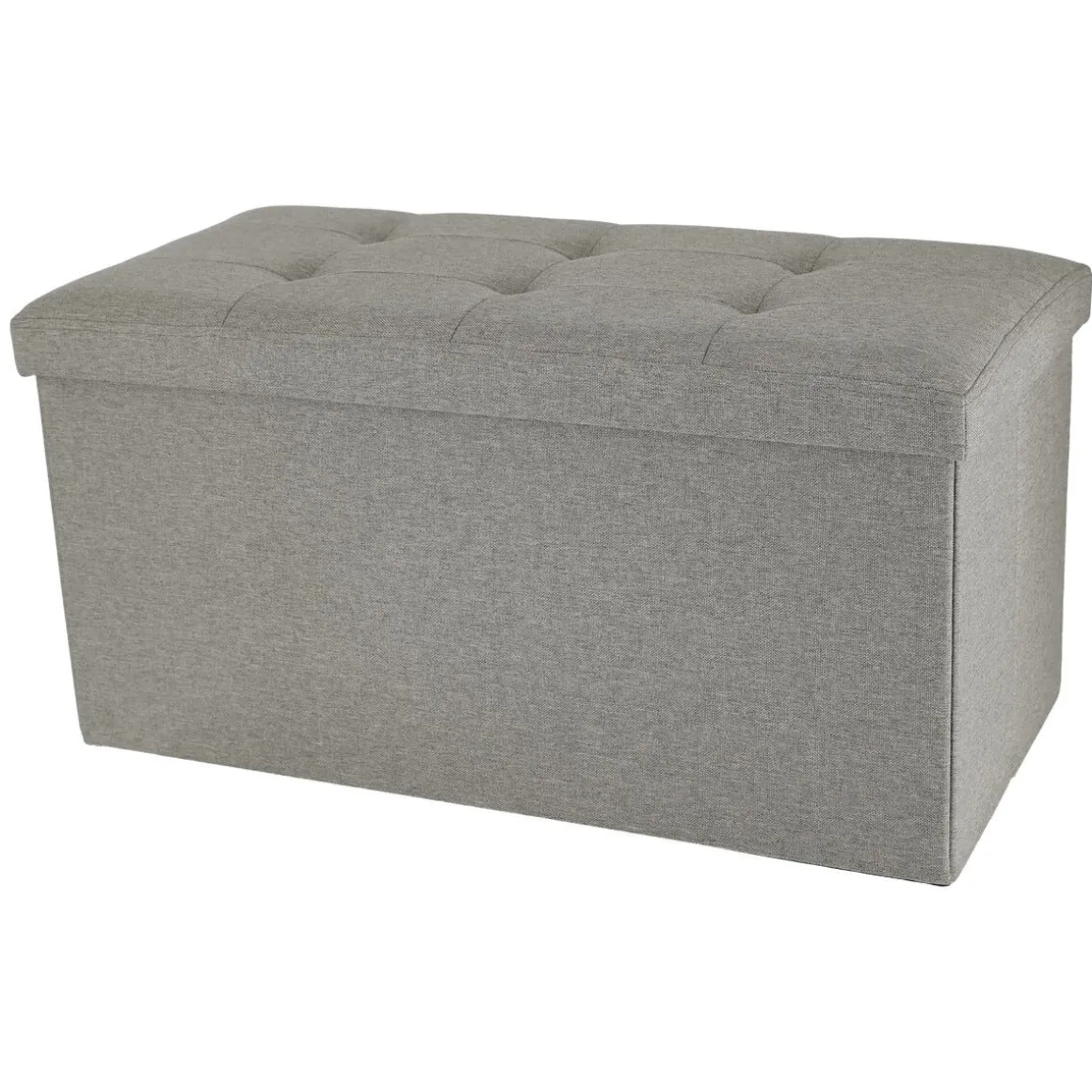 Låg sittbänk med förvaring, inomhus, beige, 76 x 38 x 38 cm