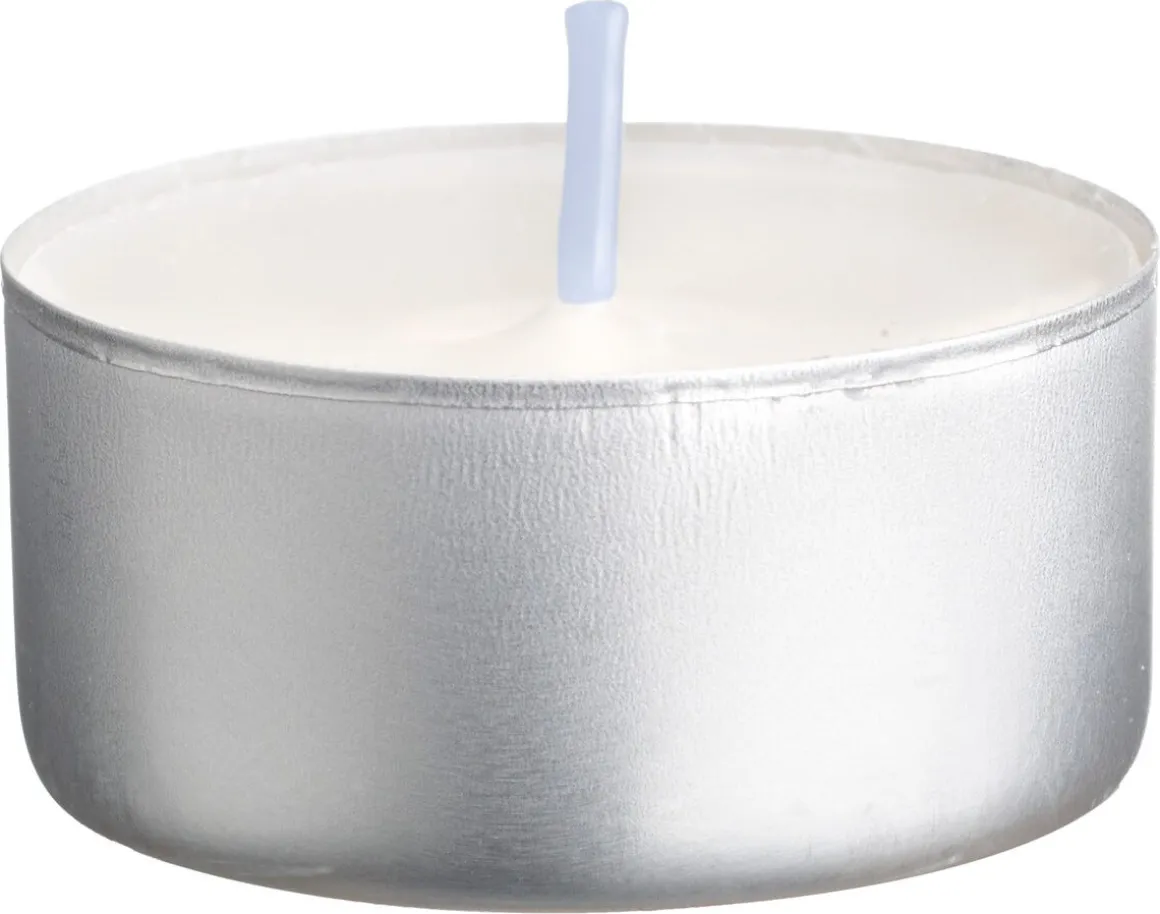 Liljeholmens värmeljus, vita, 75-pack, 100 procent stearin
