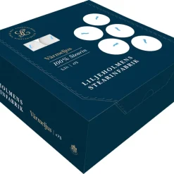 Liljeholmens värmeljus, vita, 75-pack, 100 procent stearin