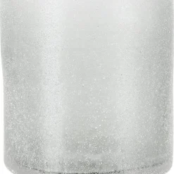 Ljuslykta i frostat glas, grå