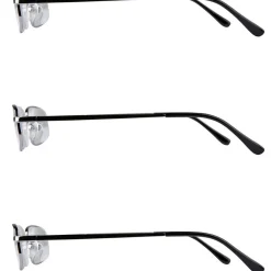 Läsglasögon metall, 3-pack