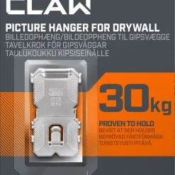 3M Claw tavelkrok för gipsvägg, 30 kg, 2-pack