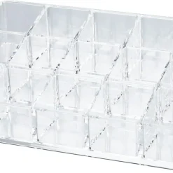 Makeup-organizer 15 fack, klar plast