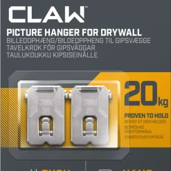 3M Claw tavelkrok för gipsvägg, 20 kg