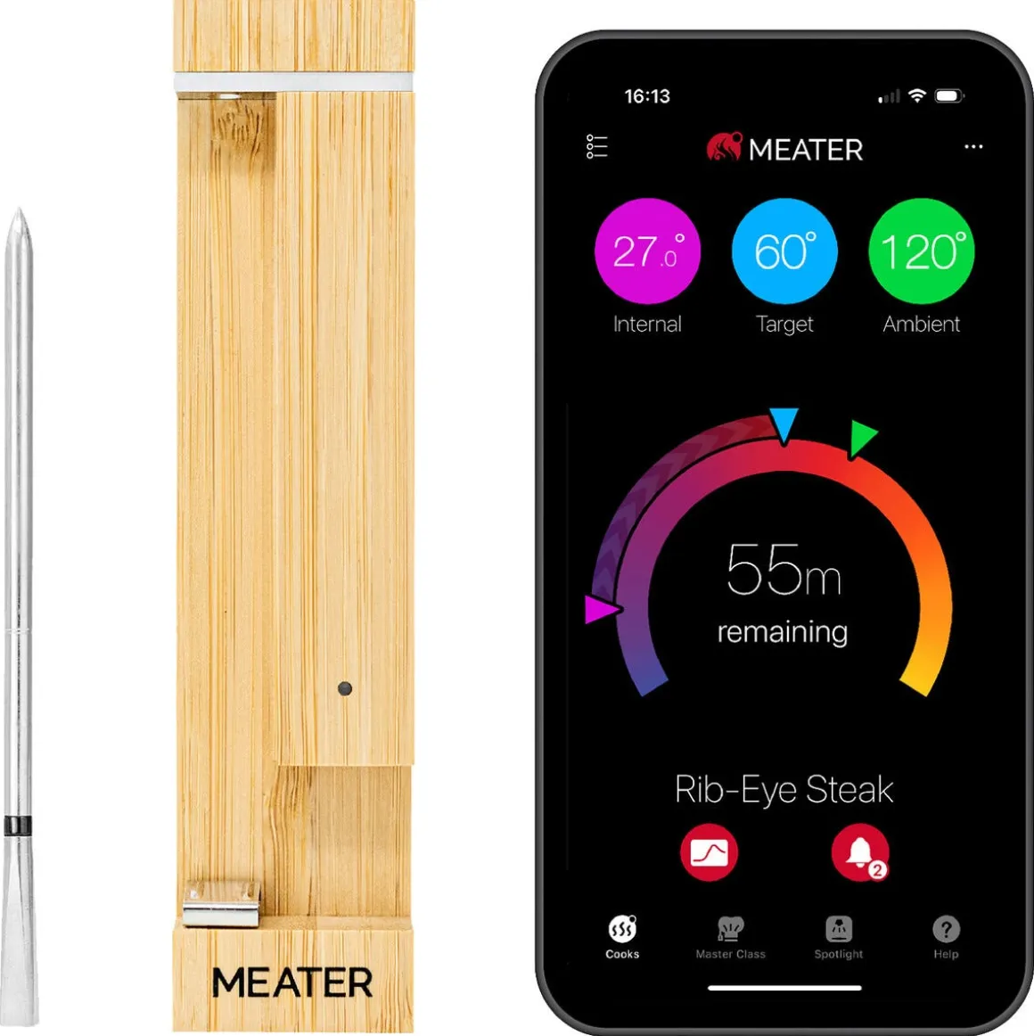 Meater Pro trådlös stektermometer Bluetooth, RTN-MT-MP201