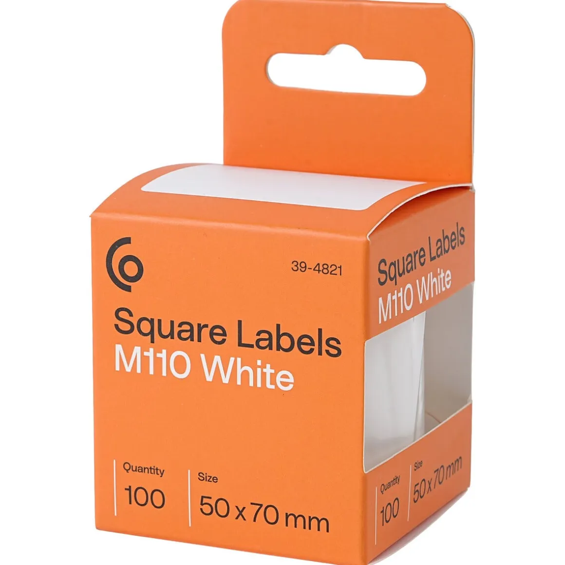 M110-etiketter, vita, 50 × 70 mm, 100-pack