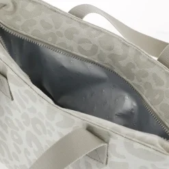 Mjuk kylväska picknick, leopardmönstrad grå