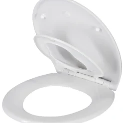 Mjukstängande toalettsits, med extra ring för barn