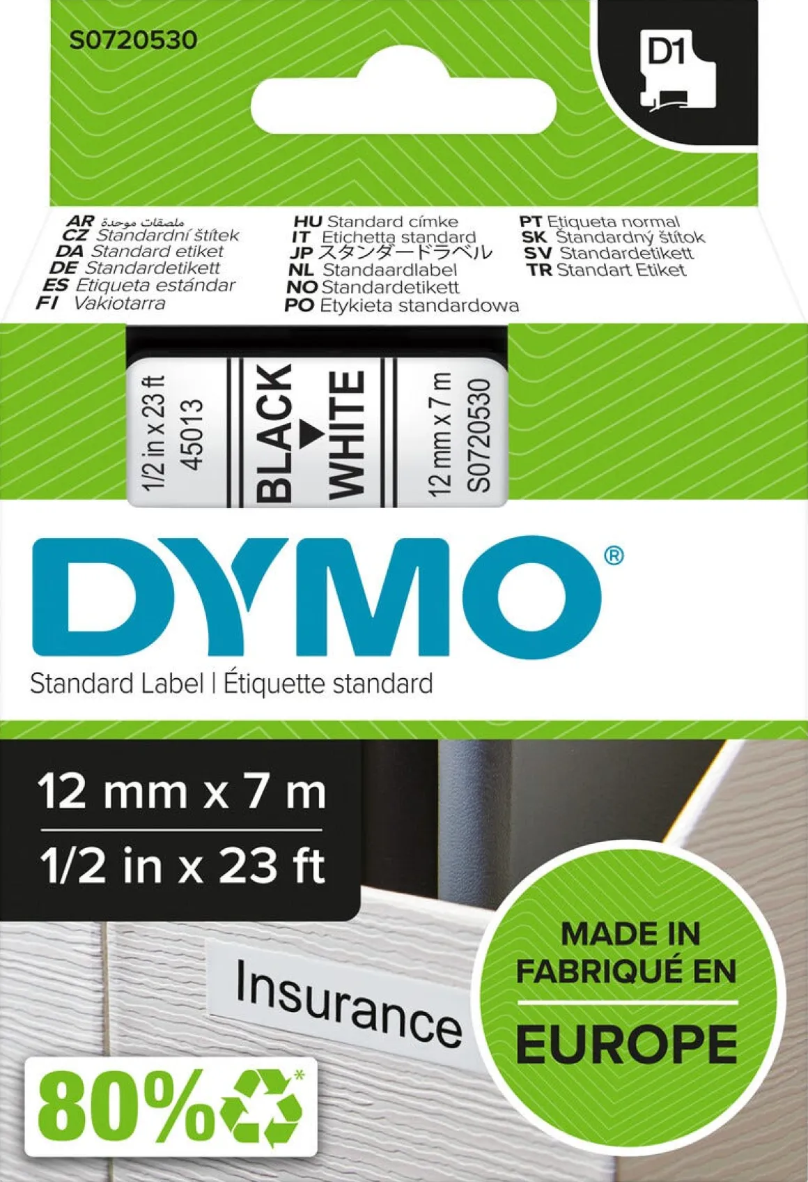 Märkband Dymo LabelManager D1