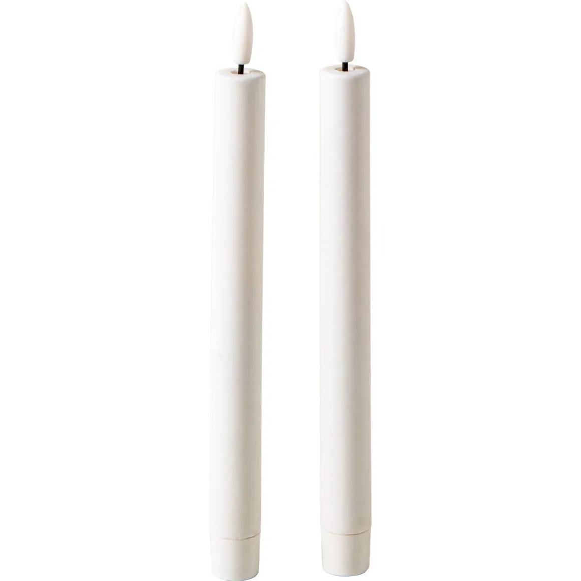 Northlight LED antikljus laddningsbara 25 cm vit 2-pack