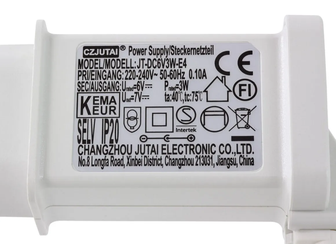 Nätadapter 6 V DC/3 W