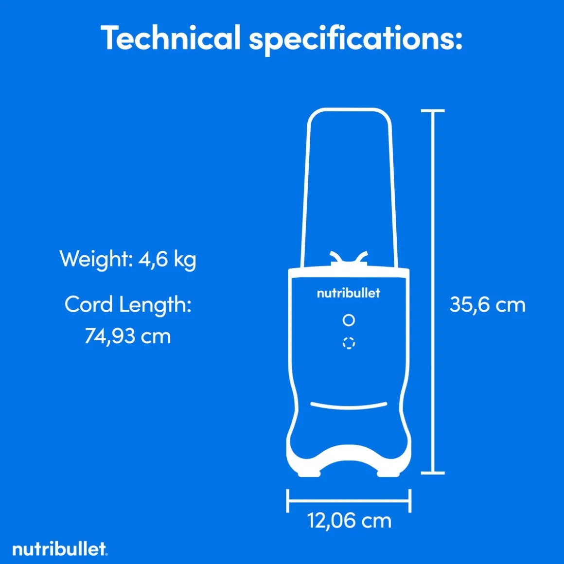 NutriBullet Ultra 1200 blender svart, NB1206DGCC