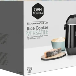 OBH Nordica Versatile riskokare, 2 liter, svart