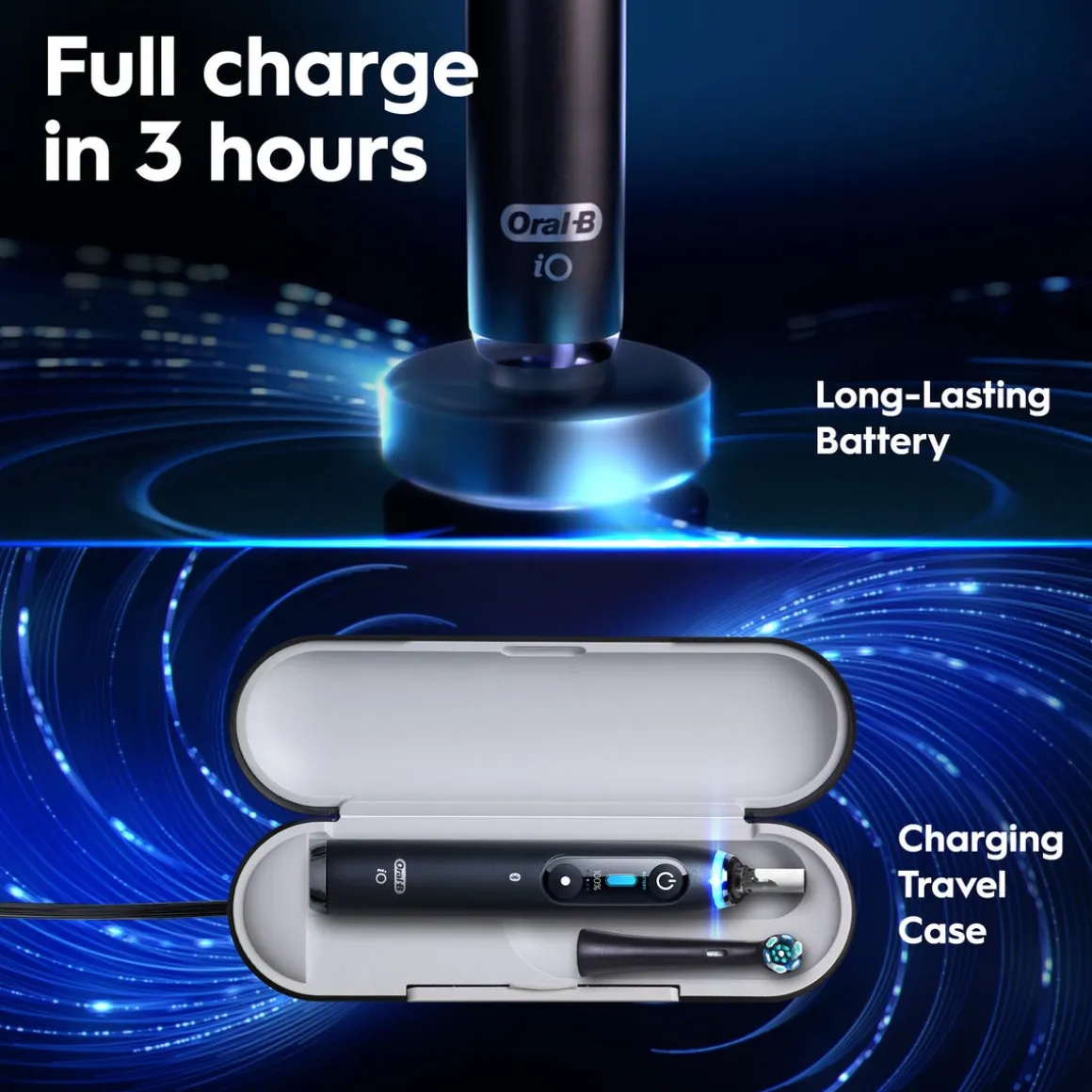 Oral-B iO9 eltandborste, 7 borstlägen
