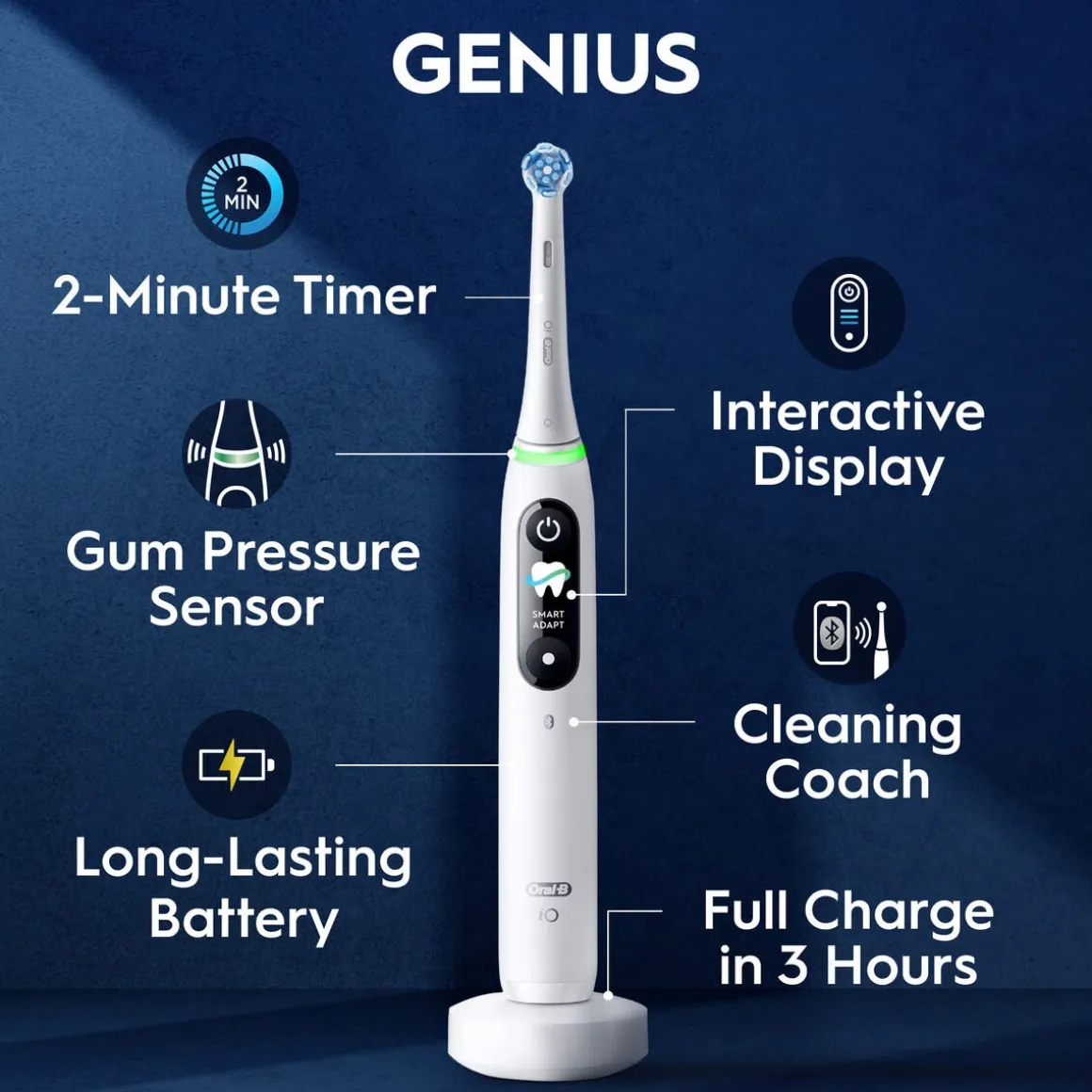 Oral-B iO9 eltandborste, 7 borstlägen