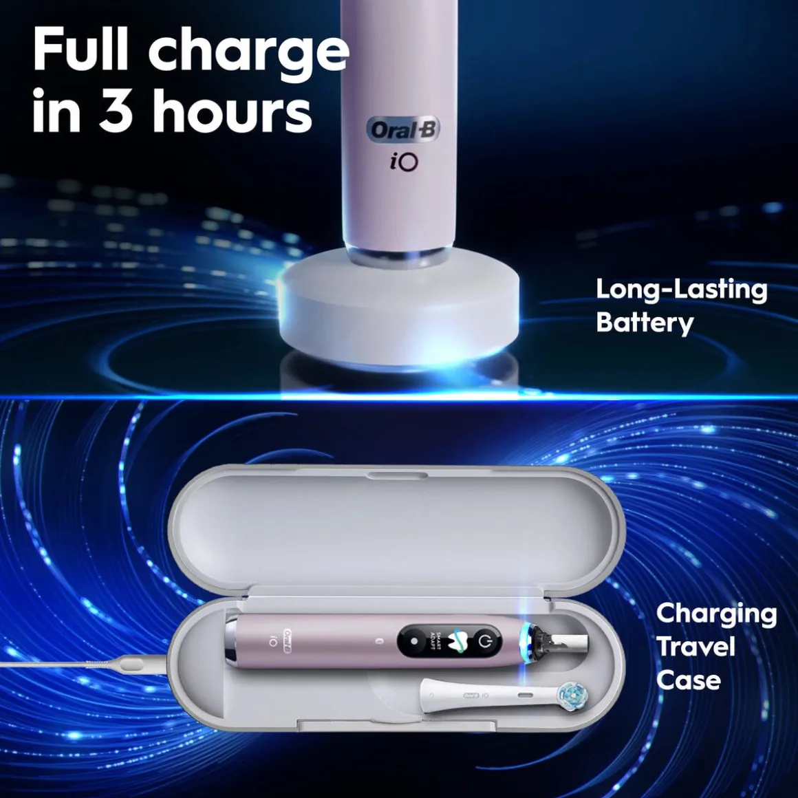 Oral-B iO9 eltandborste, 7 borstlägen