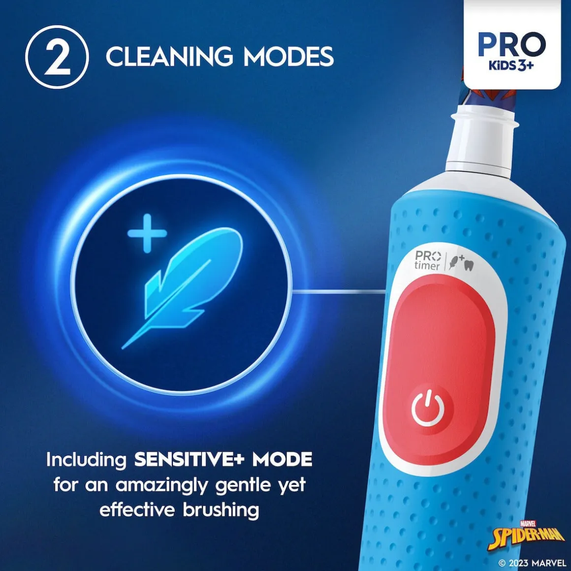 Oral-B Pro Kids Spiderman eltandborste barn, från 3 år