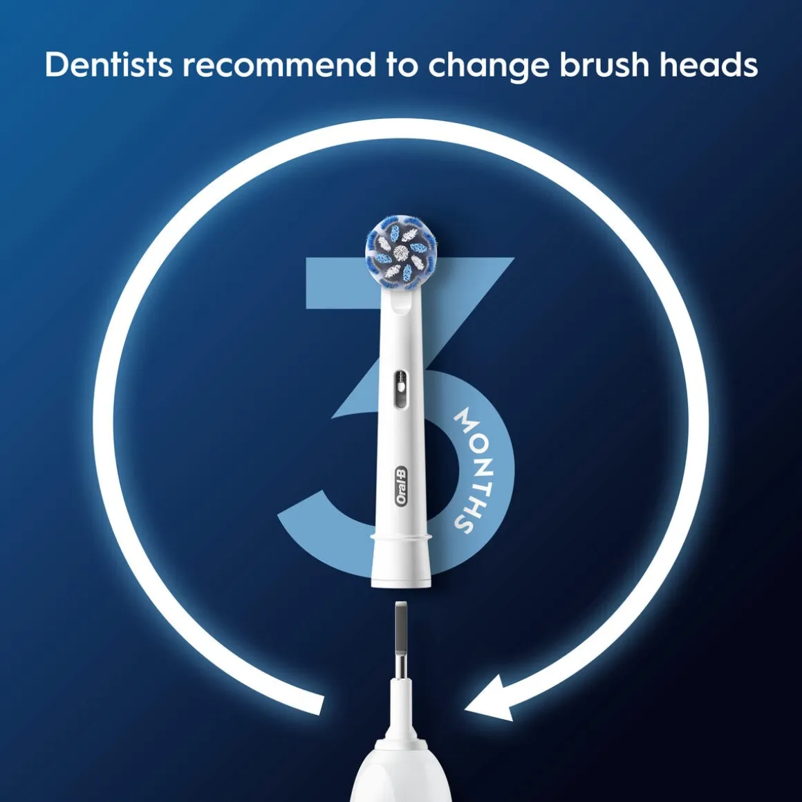 Oral-B Pro Sensitive Clean borsthuvud, vit