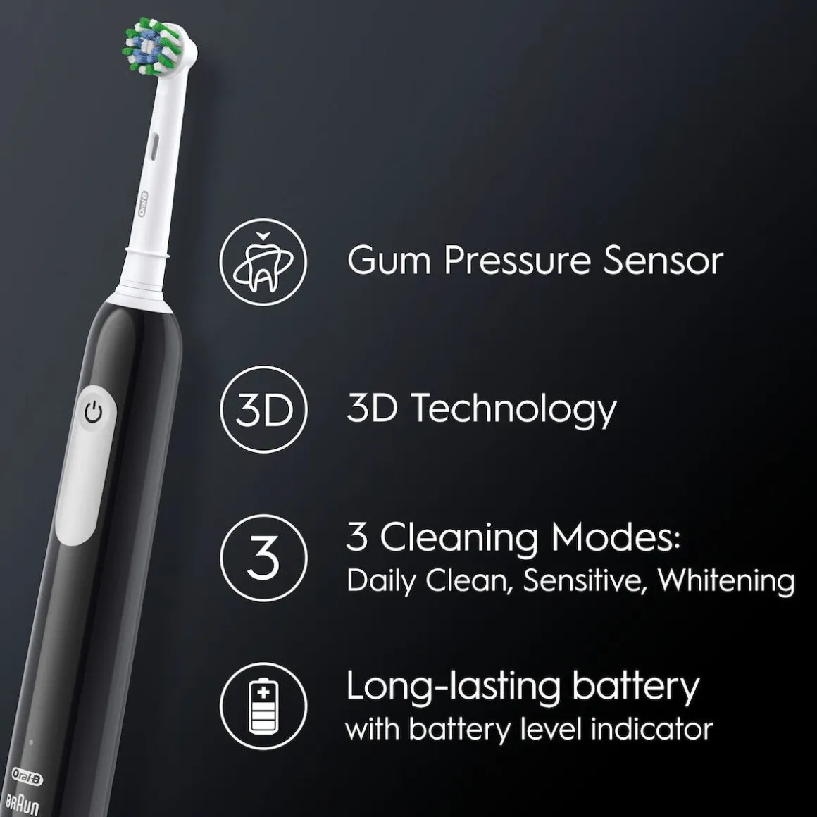 Oral-B Pro Series 1 eltandborste, 3 borstlägen