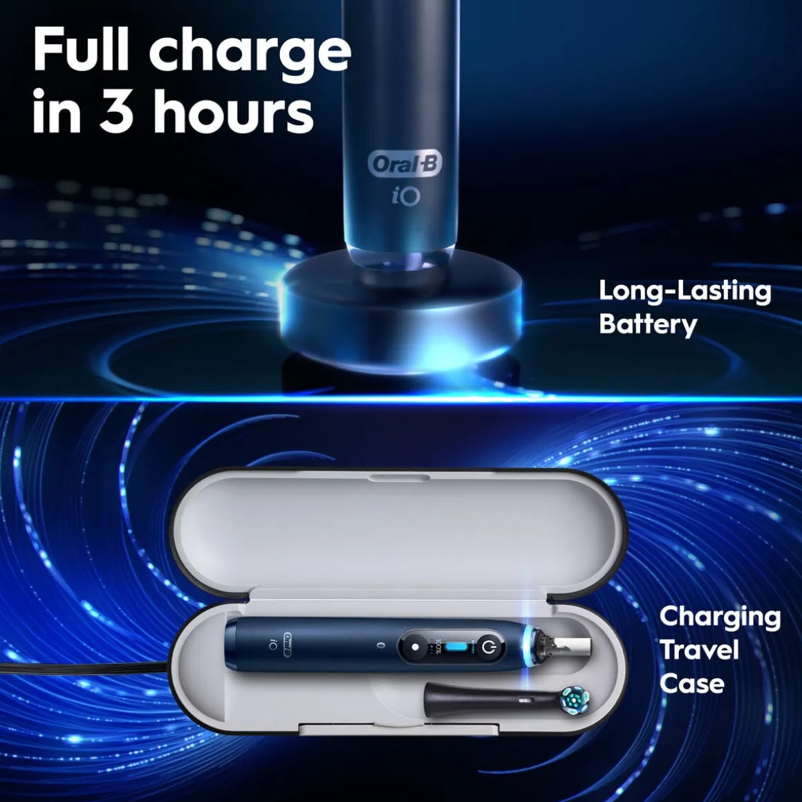 Oral-B iO9 eltandborste, 7 borstlägen
