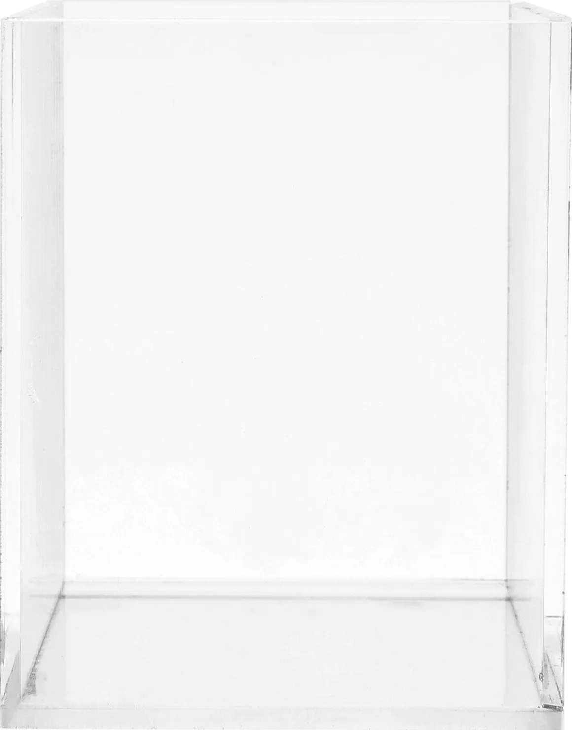 Pennställ för skrivbord, transparent plast