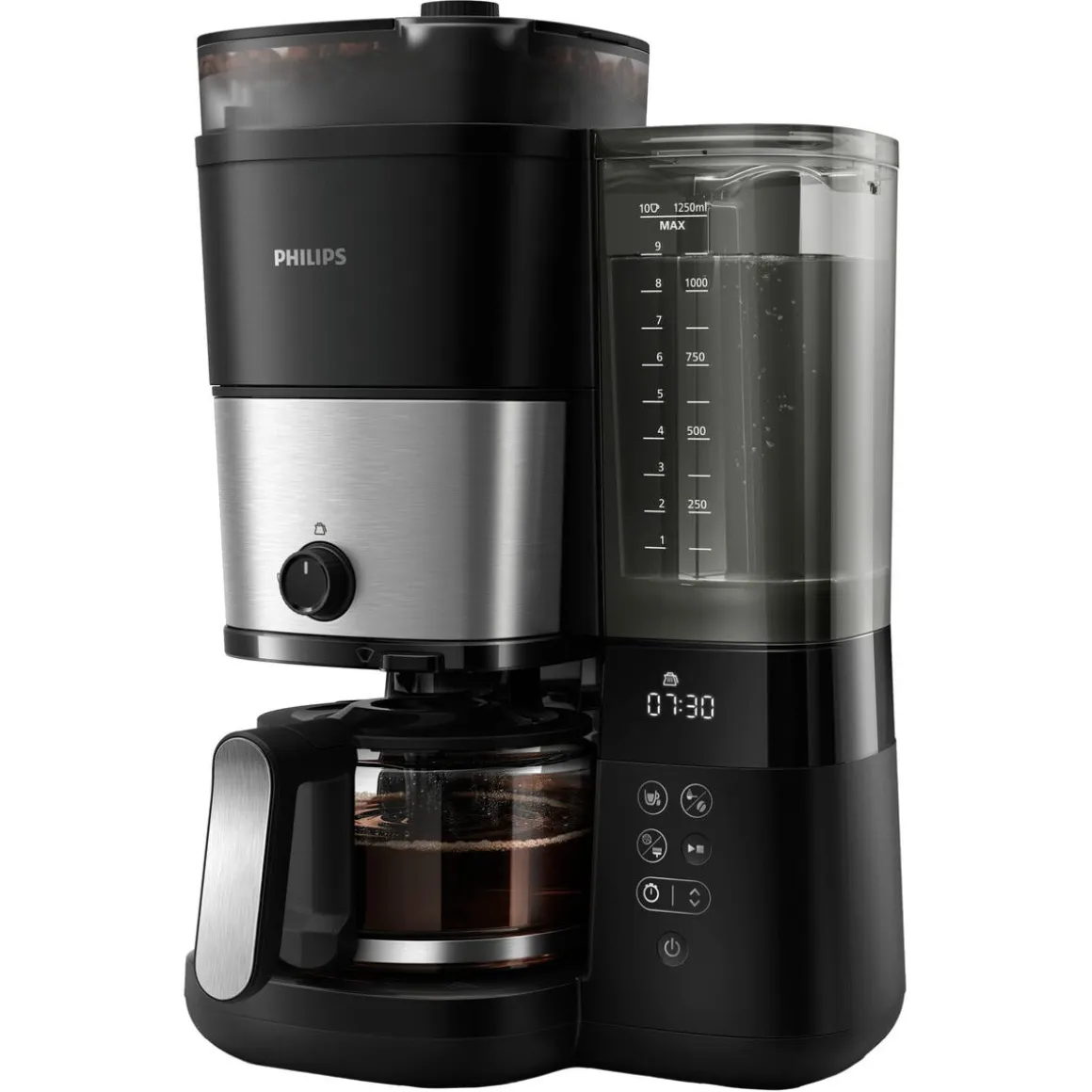 Philips Allt-i-1 kaffebryggare med kvarn 1,25 l, HD7888/01