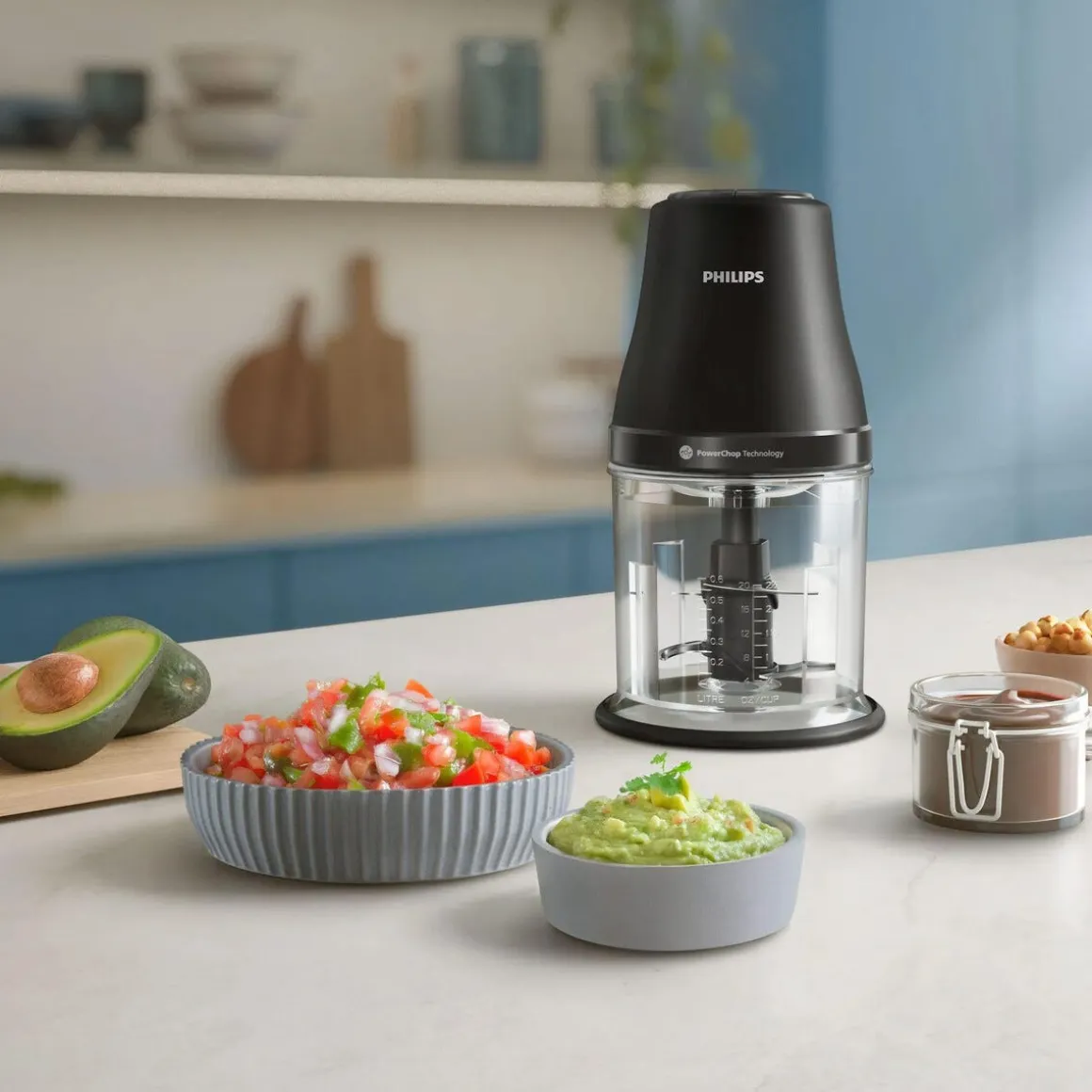 Philips PowerChop minihackare 1 liter HR1501/00