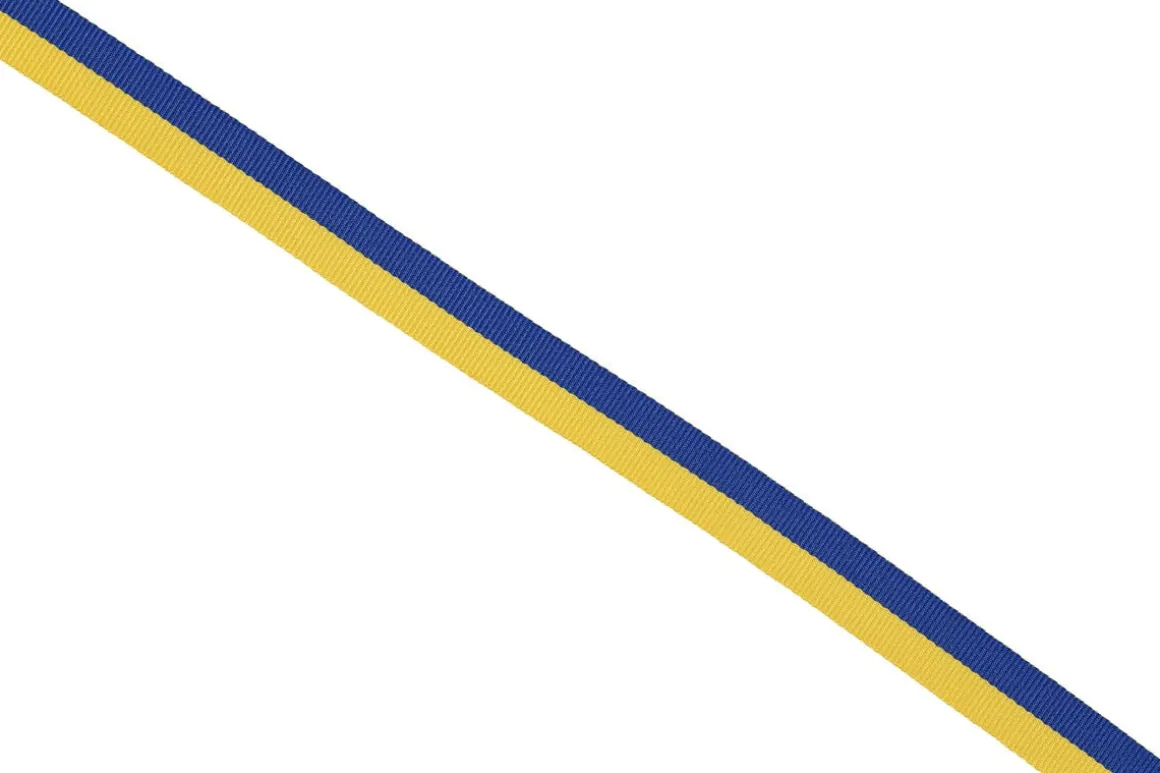 Presentband Sverigeband gul och blå, tyg
