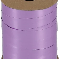 Presentsnöre på rulle, plast, lila, 20 m