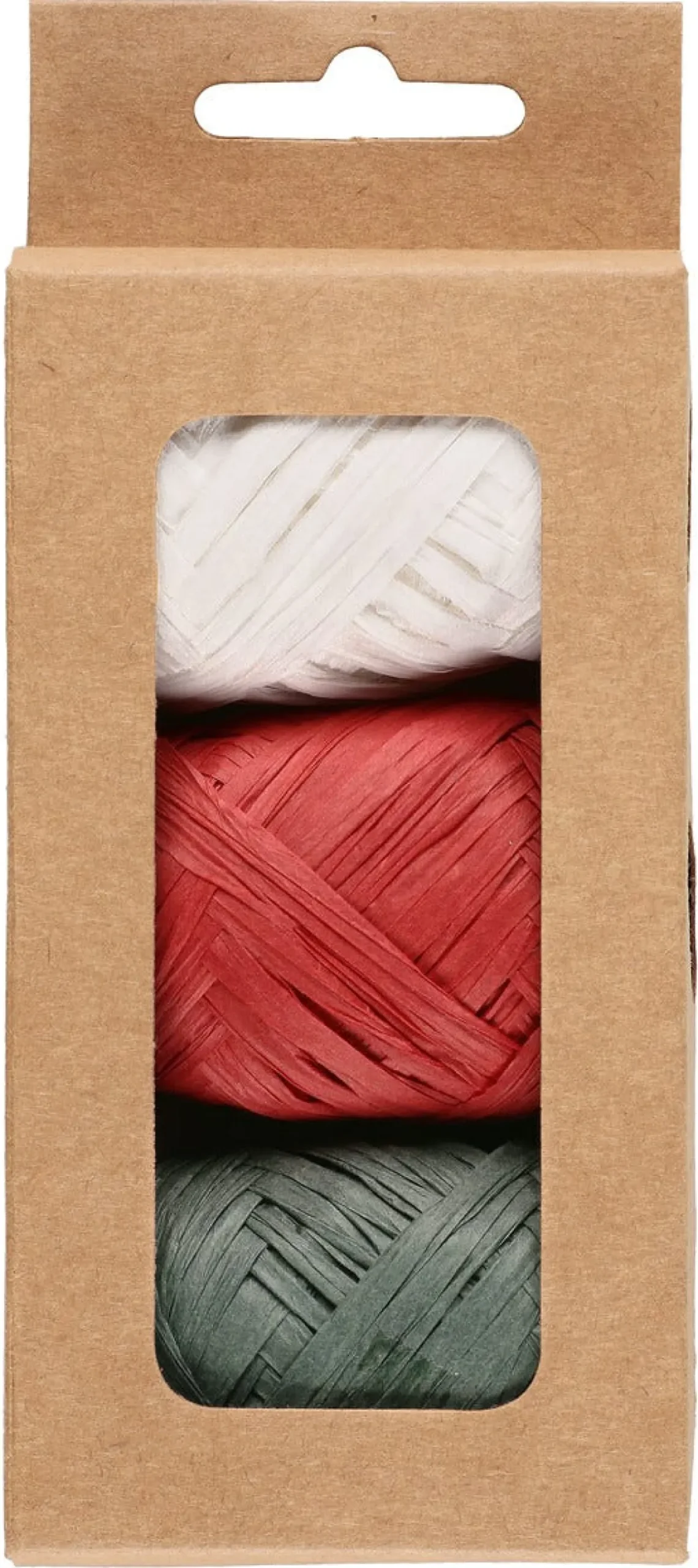 Presentsnöre raffia 5 meter, 3-pack