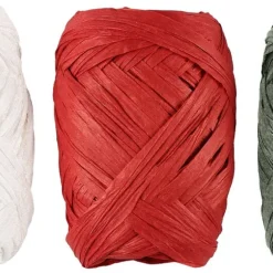 Presentsnöre raffia 5 meter, 3-pack