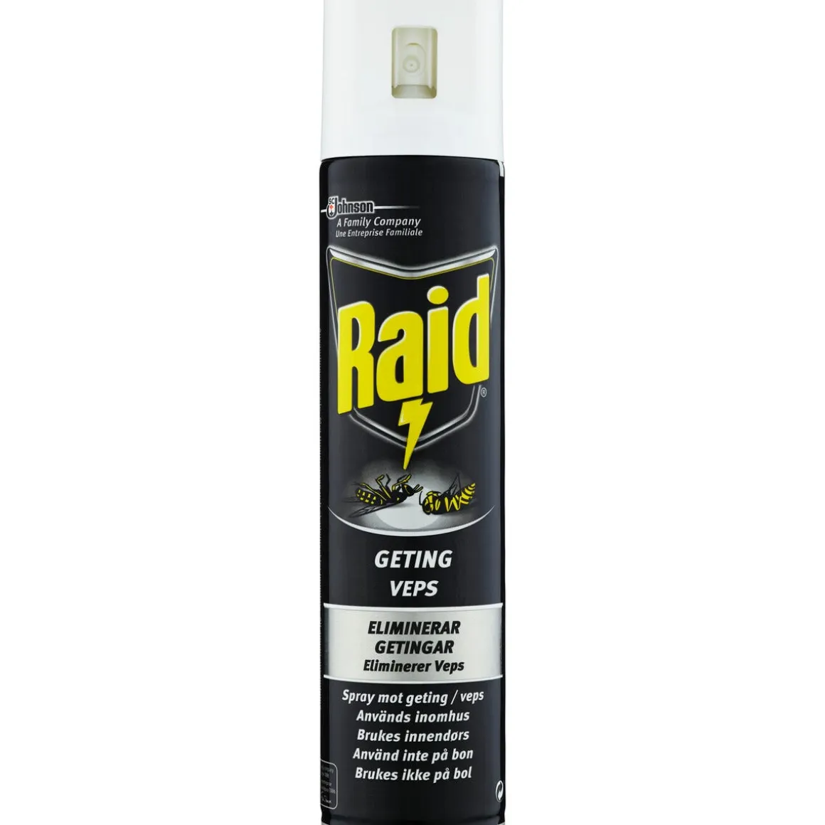 Raid getingspray inomhus och utomhus, 300 ml