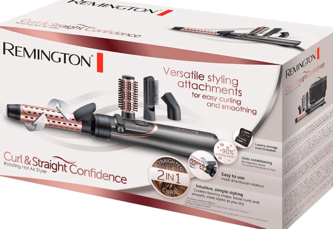 Remington Curl & Straight Confidence AS8606, varmluftsborste