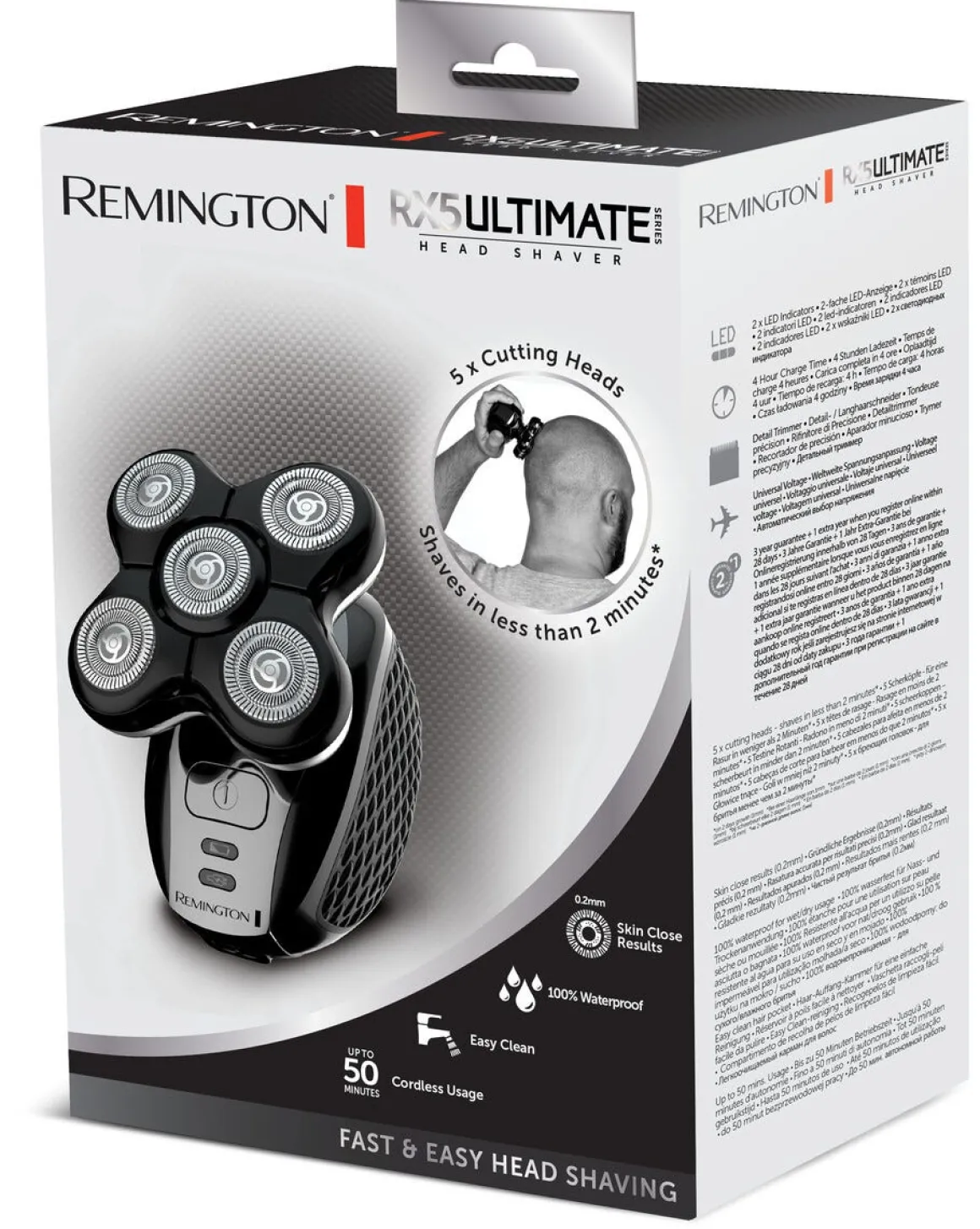 Remington Ultimate Series RX5, rakapparat för huvudet
