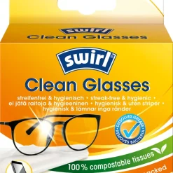 Rengöringsservetter för glasögon Swirl 30-pack