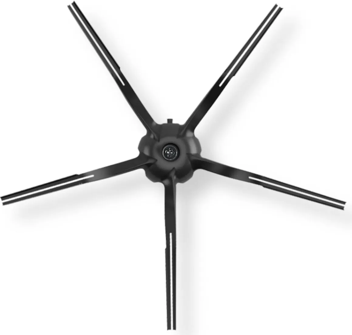 Roborock Sidoborstar svart 5-armad gummi, 2-pack