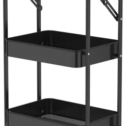 Rullvagn med lådor, badrum och kök, hopfällbar
