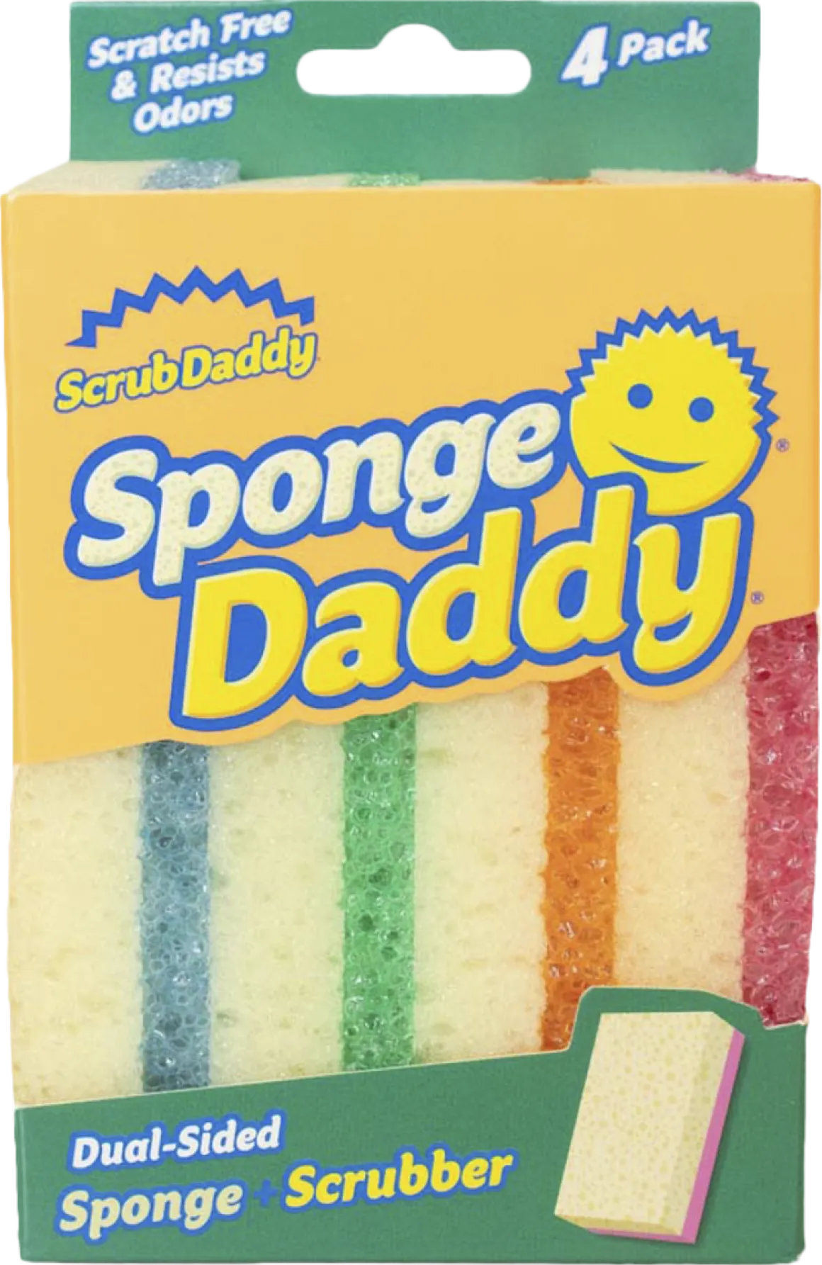 Scrub Daddy rengöringssvamp, 4-pack