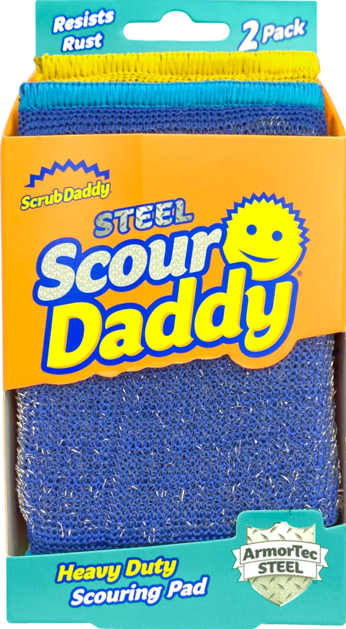 Scrub Daddy rengöringssvamp Scour Daddy Steel, 2-pack