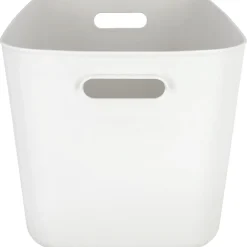 Serenity förvaringslåda i plast utan lock, vit