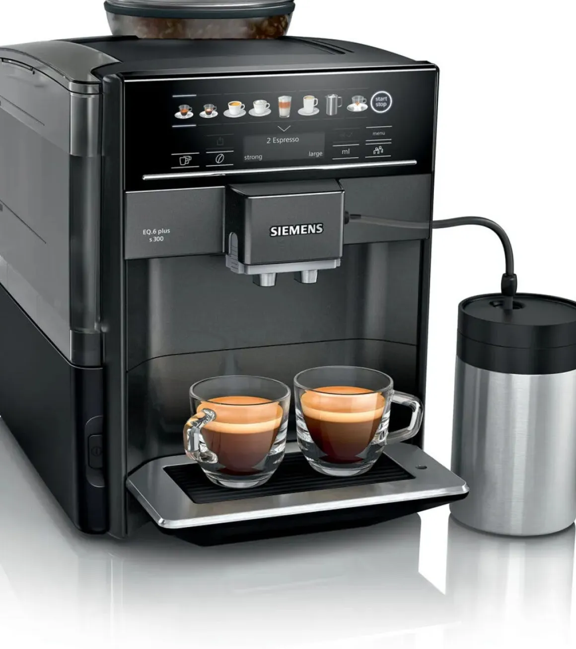 Siemens EQ6 Plus S300 kaffemaskin bönor helautomatisk