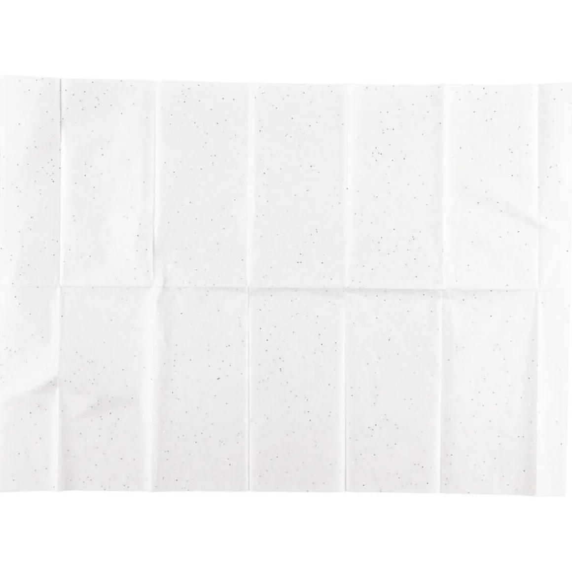 Silkespapper vitt skimrande 70x50 cm, 5-pack