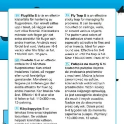 Silverline flugfälla S, flugfångare inomhus, 12-pack